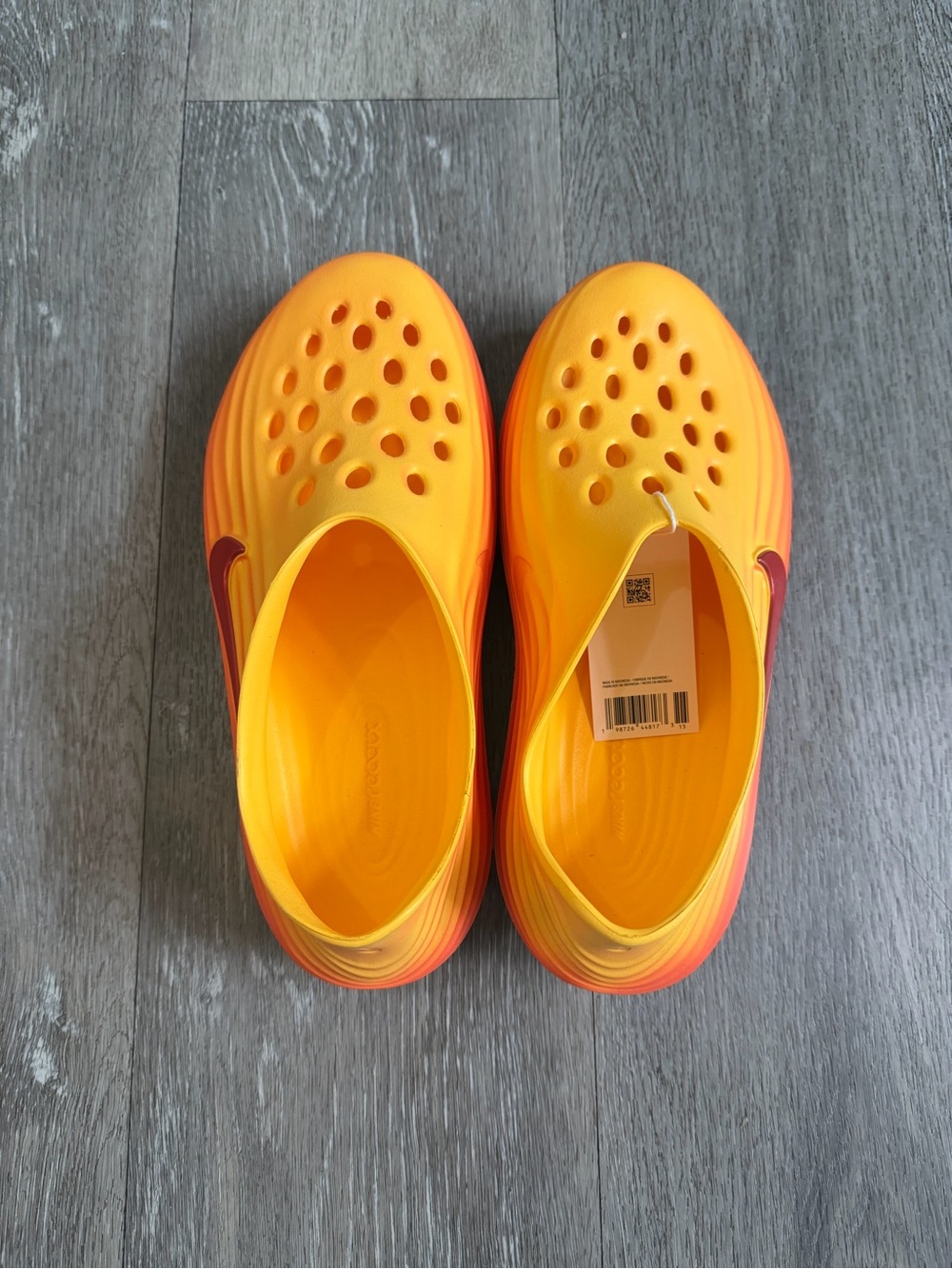 Men’s Nike ReactX Rejuven8 Topaz Gold / Turf Orange Sz 10 - Picture 4 of 8